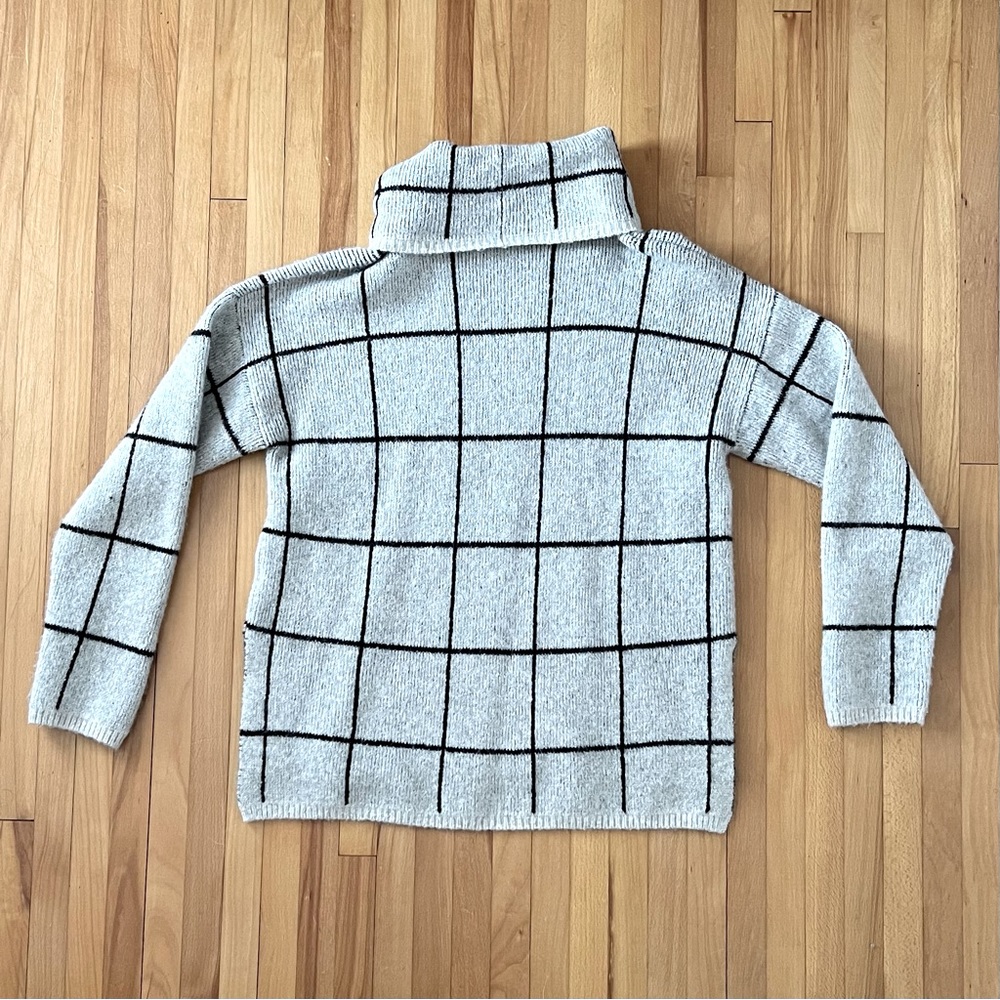 Madewell Windowpane Turtleneck
